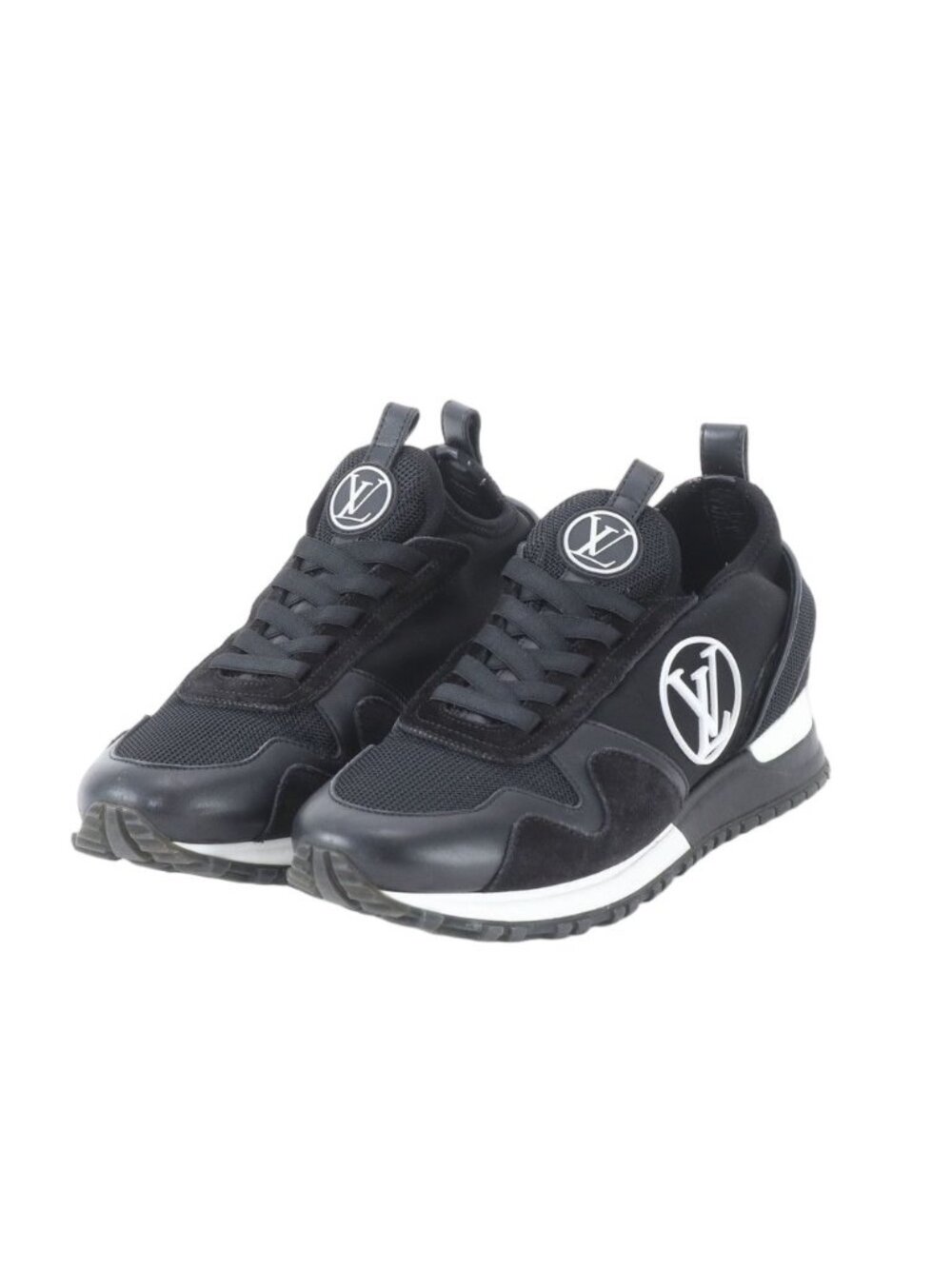 Louis Vuitton Run Away Line 37 Low Cut Sneakers Leather Black - Picture 1 of 7